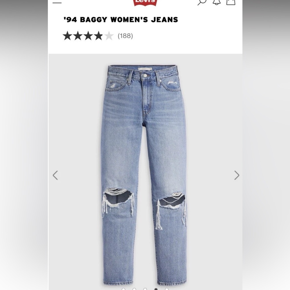 Levi's Light Blue Denim Pants - Picture 4 of 4
